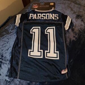NFL Dog Jersey Dallas Cowboys in Navy and White Parsons 11 Size L